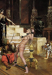 Slavegirls in an oriental world - Ahmed liked that because he liked burying his head between them and sniffing her cunt by Damian